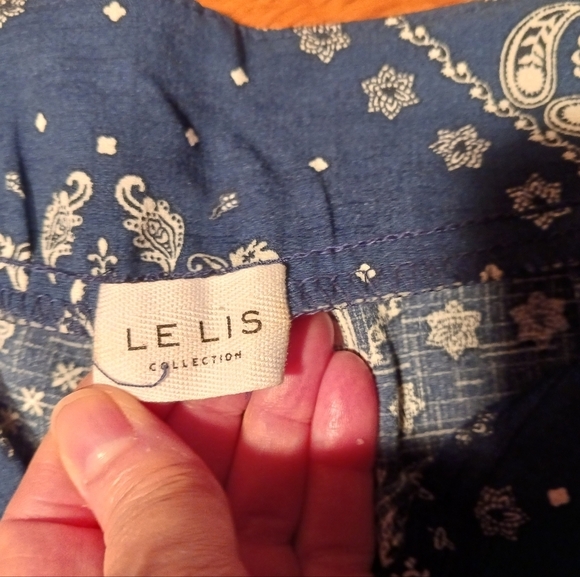 Le Lis Bandana Open Leg Beachy Boho Pants See ad - Ladies Small - Picture 5 of 5